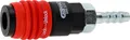 KS Tools 999.9101 3in1 Universal-Druckluft-Sicherheitskupplung, 9 mm mit Schlauchtülle