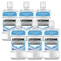 LISTERINE Advanced White mild (6 x 500 ml), antibakterielle Mundspülung zur Entfernung hartnäckiger Zahnverfärbungen, Mundwasser mit schonender Whitening-Technologie, für weißere Zähne in nur 1 Woche