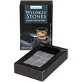 Kühlsteine Whisky Stones, 6 Stück je ca. 2,5 cm, mit Samtbeutel – wiederverwendbare Eiswürfel aus Granit, ideal für perfekten Genuss ohne Verwässerung