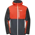 JACK WOLFSKIN EAGLE PEAK JACKET M 6230 ebony L - Rot/Grau - L