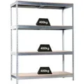 PROREGAL Schwerlastregal Big Wood Yeti Four HxBxT 200 x 120 x 45 cm Fachlast 400 kg Verzinkt