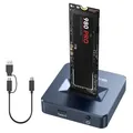 USB 3.2 NVMe SATA Docking Station Aluminium Gehäuse 10 Gbps Kompatibel