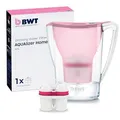 BWT Wasserfilter AQUAlizer Home | Rosa | inkl 1 Magnesium Filterkartusche | Wasserfilter Trinkwasser | Für Speisen & Getränke | Filtert Kalk, Chlor, Blei & Kupfer