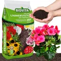 BIOVITA Universelle Blumenerde für alle Zimmerpflanzen mit 4-Wochen-Dünger 20L – Optimale Pflanzenerde für gesundes und kräftiges Wachstum Ihrer Pflanzen