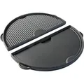 Halbrunde Grillplatte aus Gusseisen L anthrazit, für Big Green Egg Large