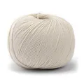 50 g Pascuali Saffira | 75% Schurwolle (Bio Merino Ultrafine, Mulesing frei), 25% Seide (Maulbeerseide), Farbe:Creme 10