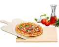 Pizza/Brotbackstein Set PS 16  Stein aus natürlicher Schamotte, lebensmittele...