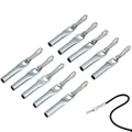 10x Seilendverschluss mit Simplexhaken verzinkt – Seilendklemmen für 8 mm Seil – ideal für Anhängerplanen, Abdeckplanen & Planenbefestigung – stabile verzinkte Hakenklemme, rostgeschützt & wetterfest