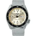 Seiko 5 Sports Automatic Cream Dial Stainless Steel Watch SRPE75K1