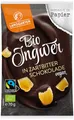 Landgarten Bio Ingwer in Zartbitter-Schokolade – 10x 70g | 100% Fairtrade – kandierte Ingwerstücke umhüllt von feinherber Zartbitterschokolade 62% Kakao – scharf-aromatischer Premium-Snack
