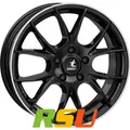 4x itWheels Kira gloss black polished lip 7.5x18" ET18 LK4 108 ML 65.1 Alufel...