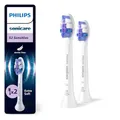 Philips Sonicare S2 Sensitive, Original Ersatzbürstenköpfe, Weiß, 2er-Pack, HX6052/87