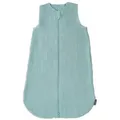 LaLoona Schlafsack Mint, Baby Mull Schlafsack Sommerschlafsack ohne Ärmel, 100% Baumwolle grün 110 | 110 cm