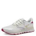 Tamaris Damen Low-Top Sneaker, Frauen Sneaker,Silber,Silber,schwarz,blau,fashletics,rot,Weiss,braun,grau,rosa,Copper,White Comb,42 EU