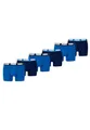 PUMA Boxer Boxershorts Men Herren Everyday Unterhose Unterwäsche 6er Pack, Farbe:003 - True Blue, Bekleidungsgröße:L