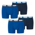 PUMA Herren Boxer Boxershorts Shorts Unterhosen Comfort Stretch 4er Pack, Wäschegröße:L, Artikel:-005 True Blue