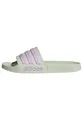 adidas Unisex Adilette Shower Slides, linen green/bliss lilac/bliss lilac, 40.5 EU