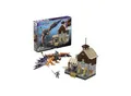 Mattel HDL28 - MEGA - The Witcher - Geralts Greifjagd Bauset mit LED-Lichtern, 1170 Teile
