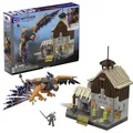 Mega The Witcher - Geralts Greifjagd Bauset mit LED-Lichtern, Bauspielzeug für J