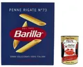 5x Pasta Barilla Penne rigate Nr. 73, Nudeln 500g+Italian Gourmet Polpa 400g