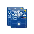 2x Varta V3GA AG3 LR41 LR736 392  1,5 V Knopfzellen Alkaline Uhren Batterien