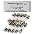 SeKi 10 Stk. Feinsicherung 4,0A, 5x20mm, Flink - Glassicherung