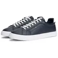 Tommy Hilfiger ICON COURT LIGHT ESS Sneaker, Freizeitschuh, Halbschuh, Schnürschuh, weich gepolsterter Schaftrand blau 41 EU