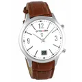 Otto Kern Funkuhr Design Funkarmbanduhr, Lederarmband Datum
