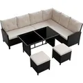 JUSKYS Gartenlounge Manacor (Creme)