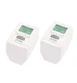 Olympia HT 430-22 Heizkörperthermostat 2er Set Elektronisches Heizungsthermostat Heizungsregler weiß programmierbar Zeitschaltuhr digital