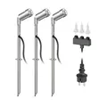 ledscom.de LED Gartenstrahler Spico mit Erdspieß für außen IP44 je 105lm warm-weiß 3er Set