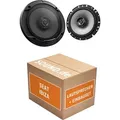 Lautsprecher Boxen Einbaupaket vorne Kenwood S1766 passend für Seat Ibiza II 6K | 2x Tief-Mitteltöner mit integriertem Hochtöner