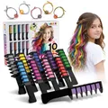 Magicat Haarkreide für Mädchen Deluxe Set 2026 I 10 Farben & 5 Haargummis I Kinder Haarfarbe auswaschbar, Kinderschminke Fasching & Schminke Karneval, Faschingsschminke Kinder, Haarschmuck Karneval