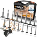 Hinrichs Forstnerbohrer Set 17 teilig im Koffer - Forstnerbohrer-Set 15 bis 40 mm - Holzbohrer - Forstner - Forsterbohrerset Fräslochborer Topfbohrer - Bohrer Holz - Lochfräser Astlochbohrer