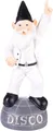 BRUBAKER Gartenzwerg Disco Boy - Club Tänzer Zwerg auf Halbkugel - Gartenfigur Lustig, (1 St), Dekoration Wetterfest für Garten Campingplatz