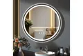 GIMBELEN Badspiegel LED-Badezimmer-Spiegel, dimmbar, Runder LED-Badezimmerspiegel 60cm, Touch, 3 Lichtfarben, antibeschlag