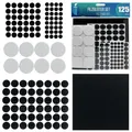 shinfly Filzgleiter Selbstklebend 125 Pcs, 3mm Dicke Filz Selbstklebend + 5mm Dicke Polsterauflage für Schwere Möbel + Großes Filzblatt, Stuhl Filzgleiter für Stelle von Möbel