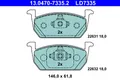 ATE Bremsbeläge Bremsbelagsatz Vorne für VW Polo AW1 BZ1 T-Cross C11 C11_