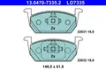 Bremsbeläge 13.0470-7335.2 ATE für AUDI SEAT VW SKODA