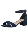 Tamaris Damen Sandalette mit Blockabsatz, blau, 37 EU