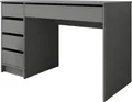 MIRJAN24 Schreibtisch / Schminktisch Ada, Elegante Kosmetiktisch, Frisiertisch, Modern Schlafzimmer (Anthrazit)