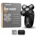 MANSCAPED® The Dome Shaver™ PRO Kopf- Glatzenrasierer für Männer, 5 rotierende SkinSafe® Scherelemente mit FlexAdjust Technology, wasserdicht, via USB-C/Induktion ladbar, akkubetrieben, Reisesperre