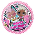 Amscan 4279975 - Standard Folienballon LOL Glam Birthday, circa 43 cm, Kinder-Geburtstag, Geschenk, Dekoration, Heliumballon, Luftballon