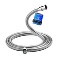Duschschlauch 1,7 m – Flexibler Edelstahl Brauseschlauch, Knickfest & Leckfre...
