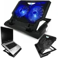 AABCOOLING NC65 NOTEBOOK | LAPTOP | KÜHLER | 2X LÜFTER | USB | BLUE LED | 12-17"