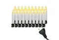 IC Winterworld LED-Lichterkette Retro LED Weihnachtsbaum-Lichterkette mit Filament-Kerzen, E10 Birne, 20-flammig, warm-weiß, 230V, nostalgische Weihnachtsbeleuchtung für Innen