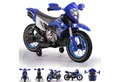Moni Elektro-Kindermotorrad Kinder Elektromotorrad Super Moto FB-6186, Belastbarkeit 30 kg, Luftreifen Musik Licht Stützräder
