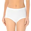 Schiesser Damen Taillenslip Maxi Feinripp 4er Pack (48, weiss-100)
