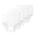 Schiesser Damen Taillenslip Maxi Original Feinripp Baumwolle 4er Pack, Farbe:Weiß, Artikel:-100 weiß, Größe:48