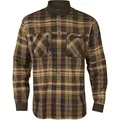 Härkila | Pajala Hemd | Professionelle Jagd Kleidung & Jagd Zubehör für Herren & Damen | Skandinavische Qualität Made to Last | Beige w/Brown, L